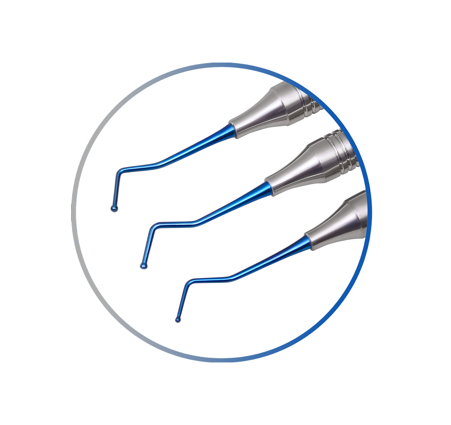 Dental Composite Filling Instruments Hollow Set of 3