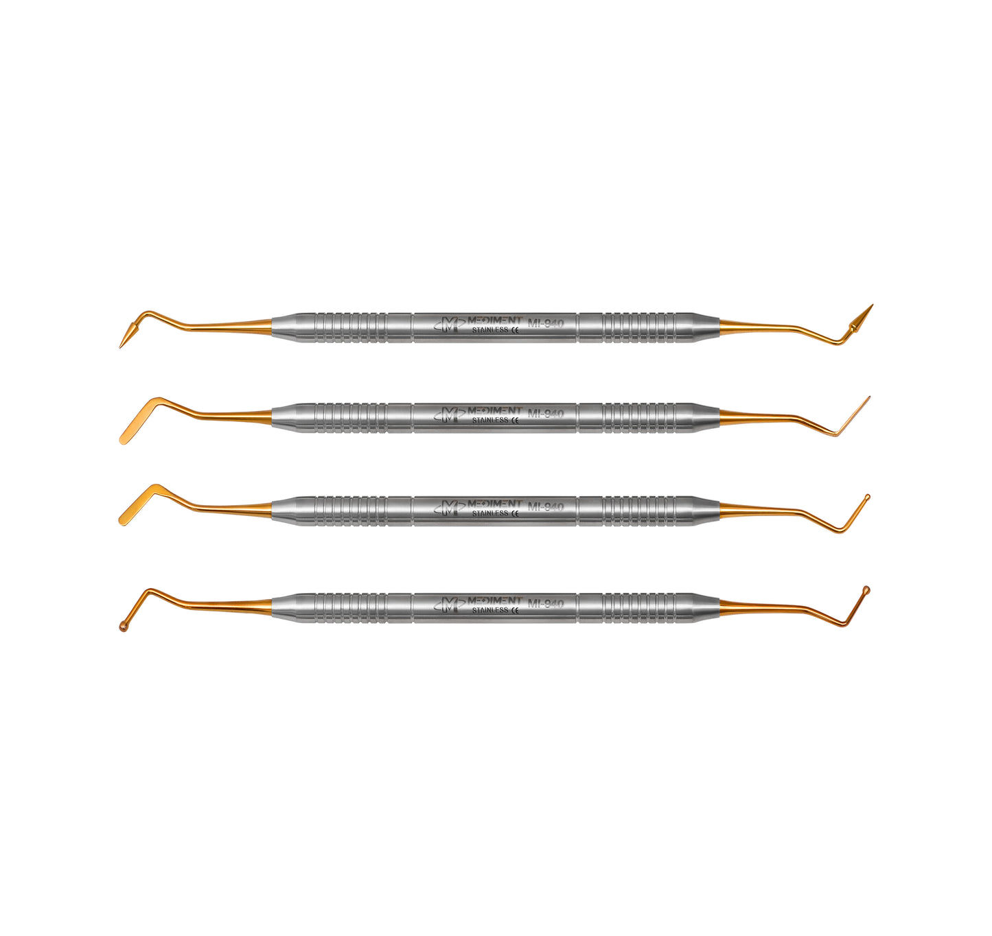 Dental Composite Filling Instruments Solid Set of 4