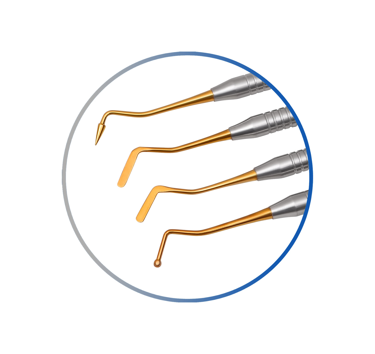 Dental Composite Filling Instruments Solid Set of 4
