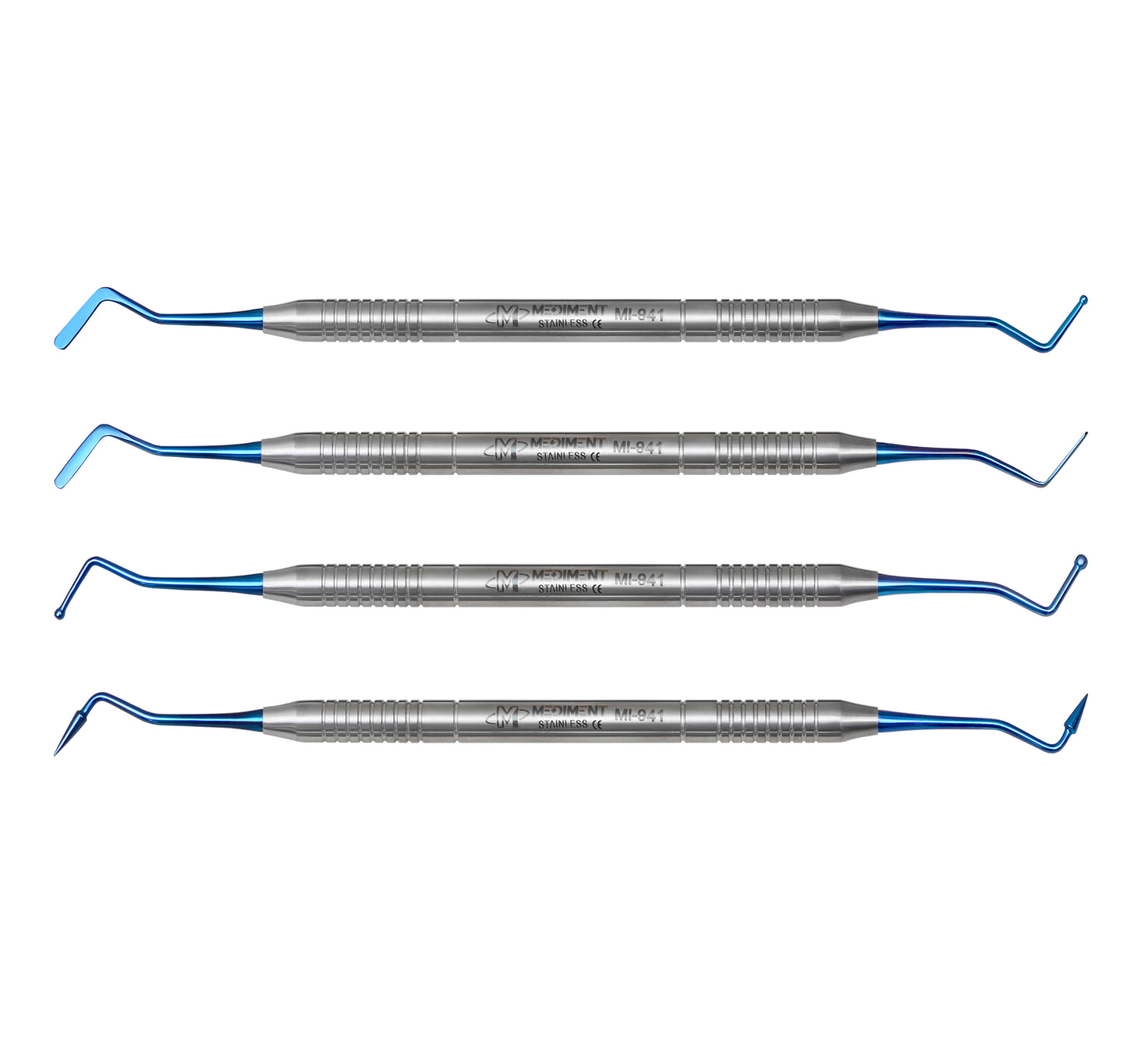 Dental Composite Filling Instruments Set of 4 Solid