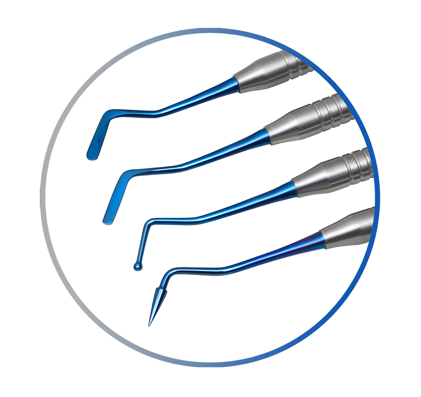 Dental Composite Filling Instruments Set of 4 Solid