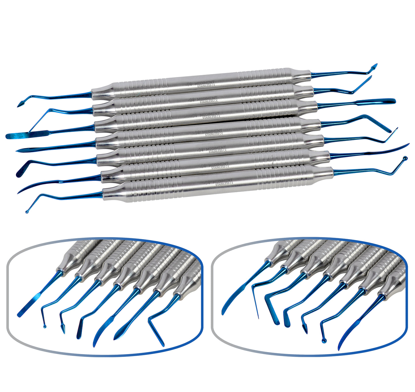 Dental Composite Filling Instruments Set of 7 Hollow