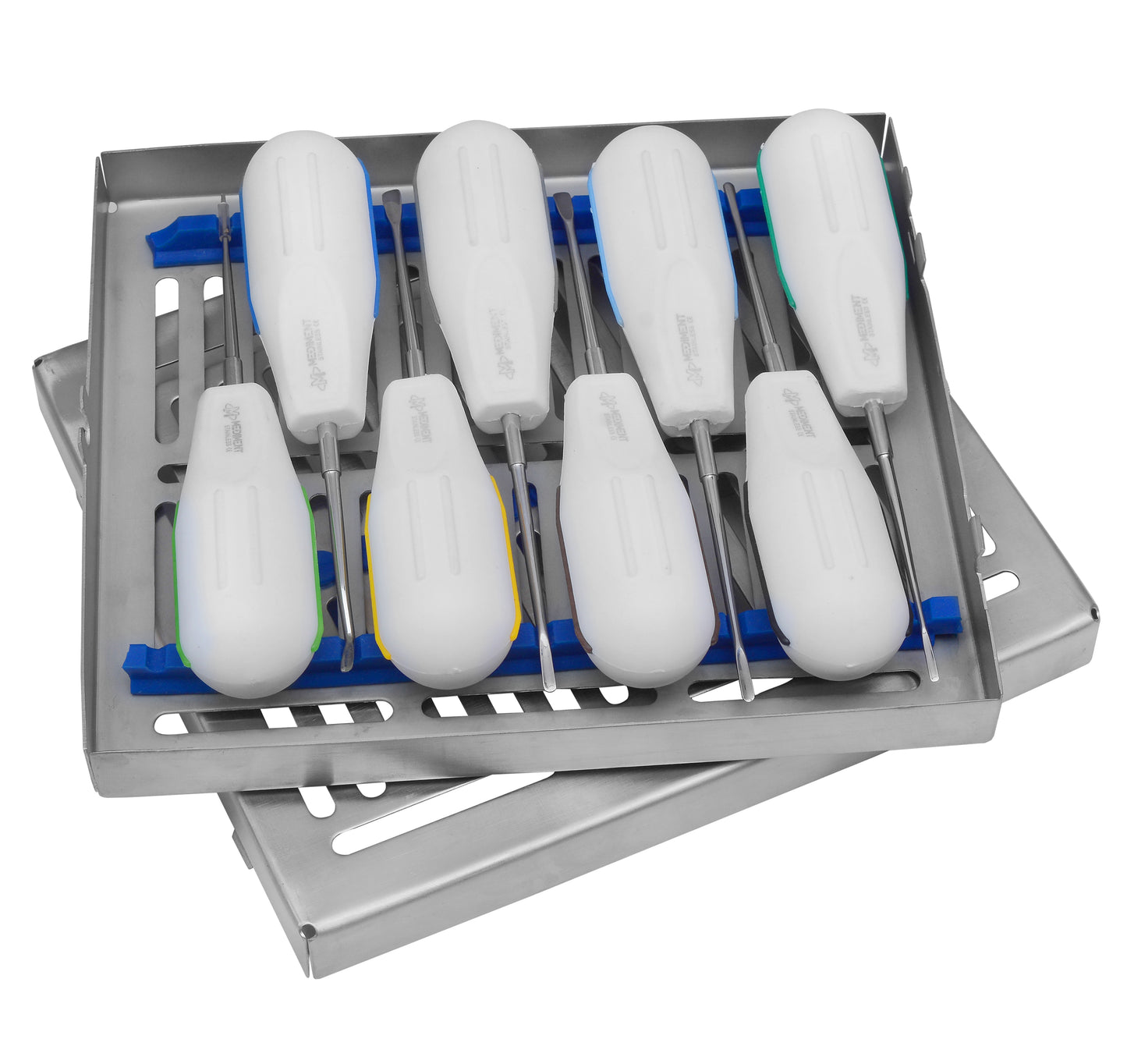 Luxating Elevators Set of 8 With Sterilization Cassette