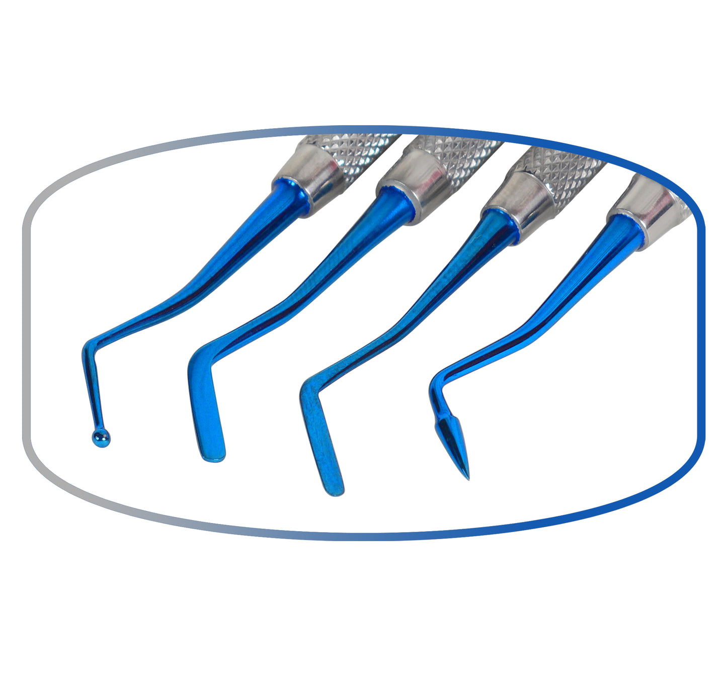 Dental Composite Filling Instruments Set of 4 Solid