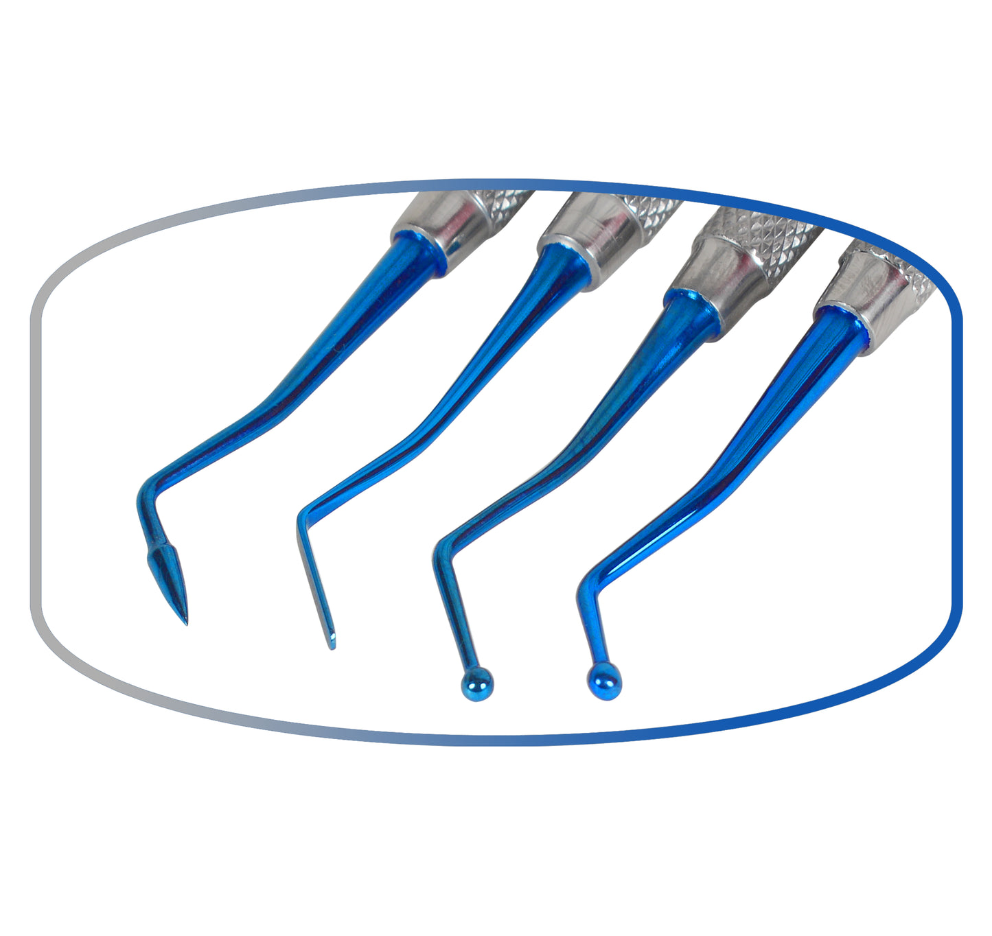 Dental Composite Filling Instruments Set of 4 Solid