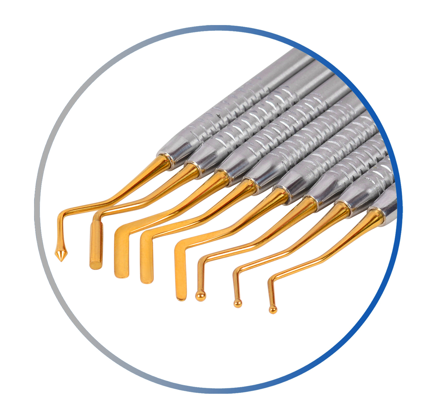 Dental Composite Filling Instruments Set of 8 Solid