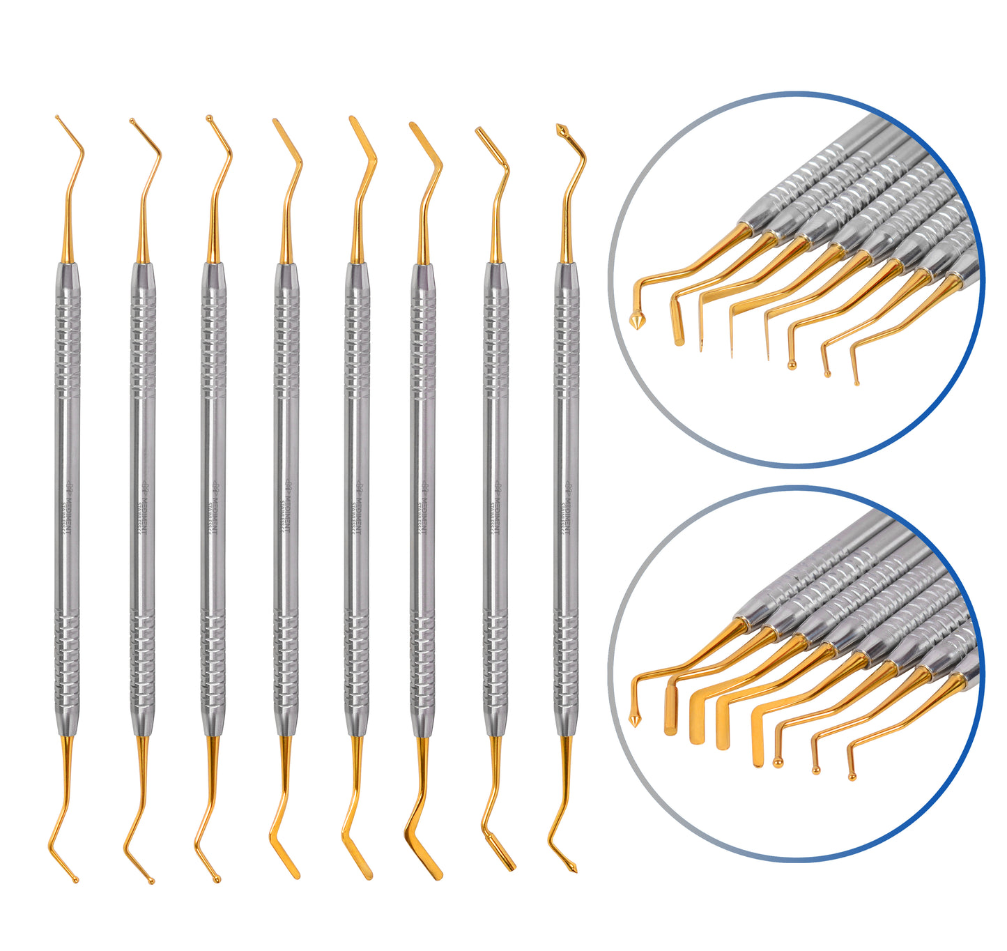 Dental Composite Filling Instruments Set of 8 Solid