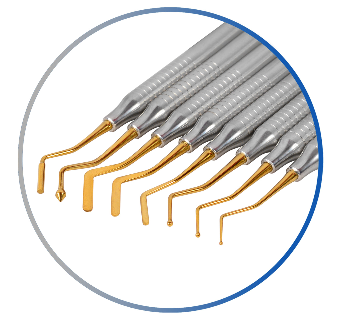 Dental Composite Filling Instruments Set of 8 Hollow