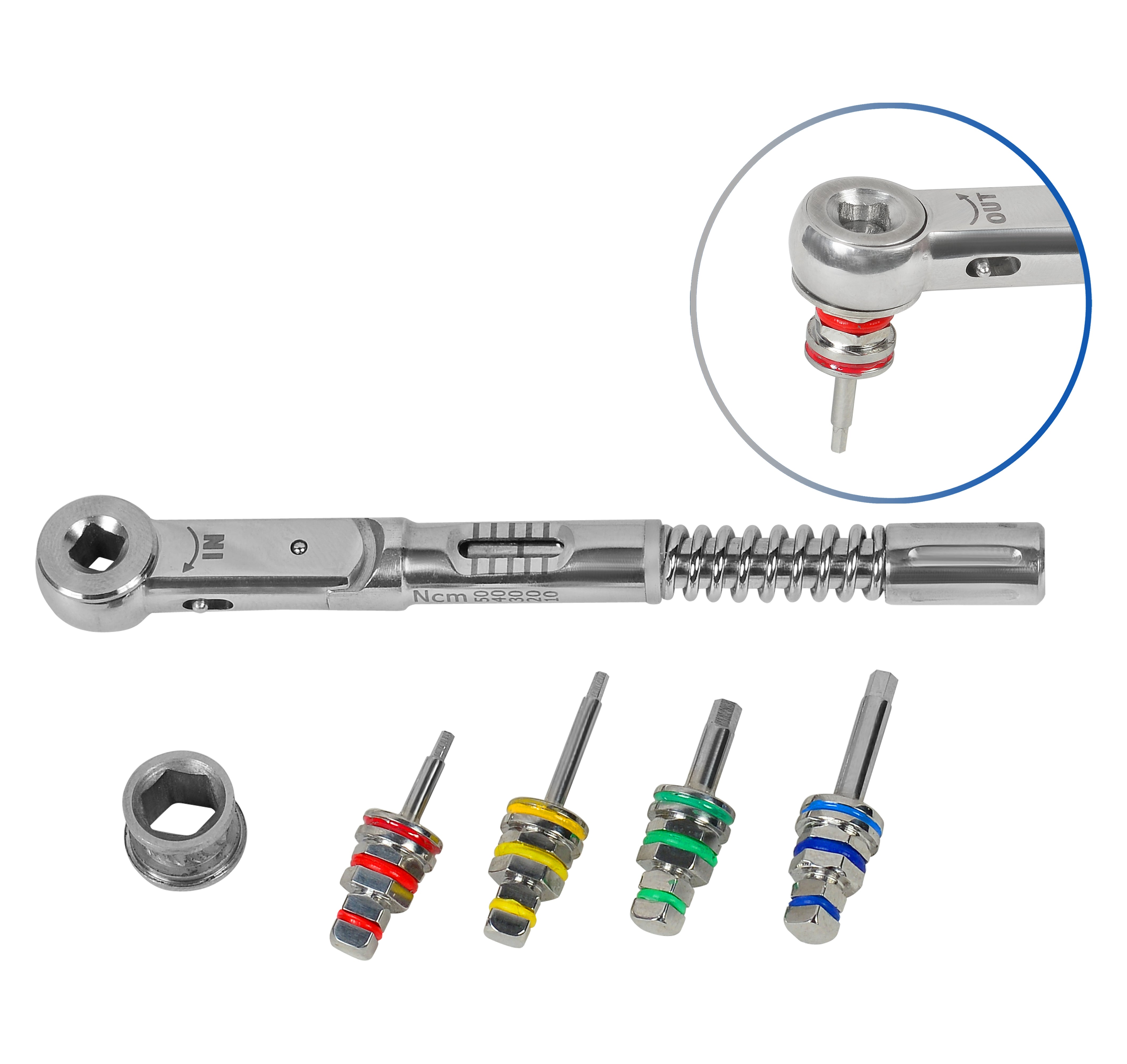 Instruments With Rachet Torque Ratchet With Hex Drivers – Mediment Instruments
