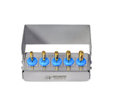Gold Tissue Punch Set of 5 With Sterilization Kit