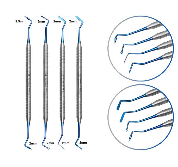 Dental Composite Filling Instruments Set of 4 Solid