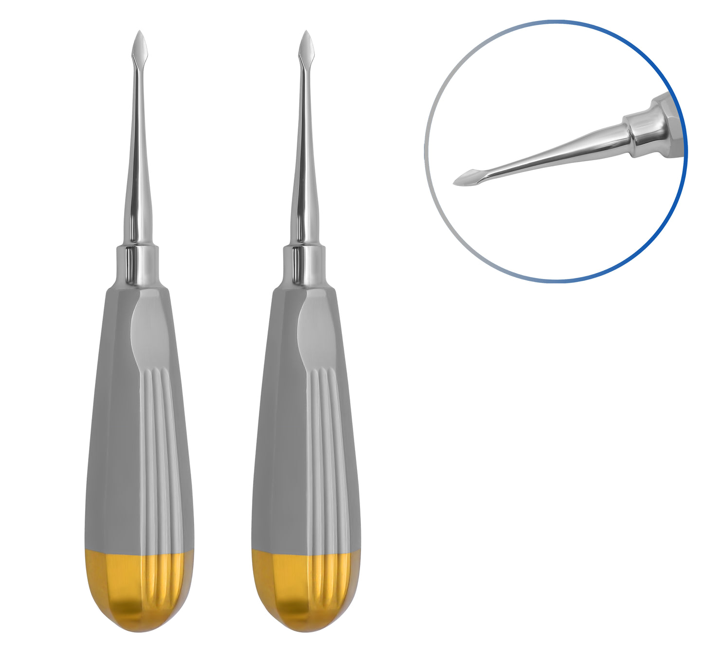 2 Pcs Root Tip Luxator Spade 60
