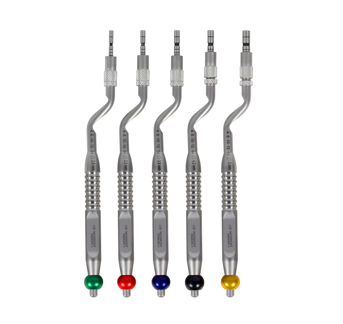 Osteometric Instruments Dental Osteotomes Concave Set of 5 – Mediment Instruments