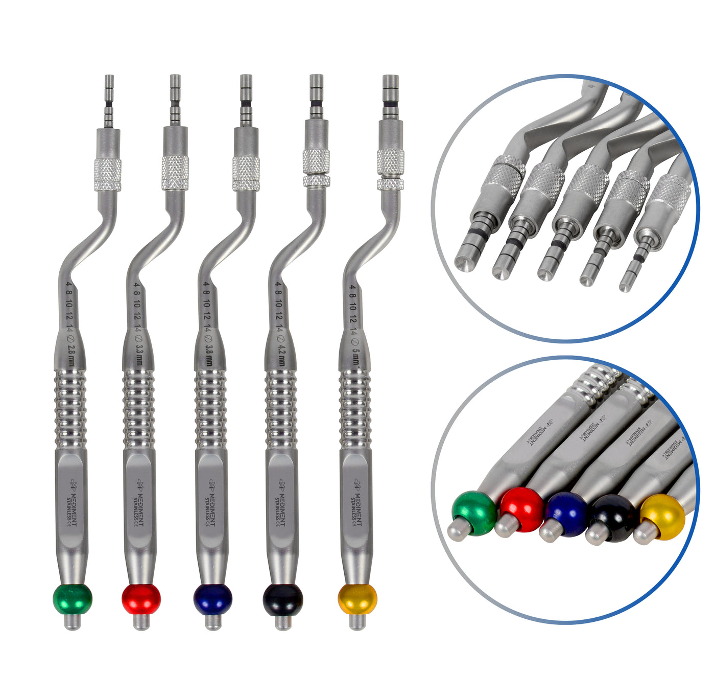Dental Osteotomes Concave Set of 5 – Mediment Instruments