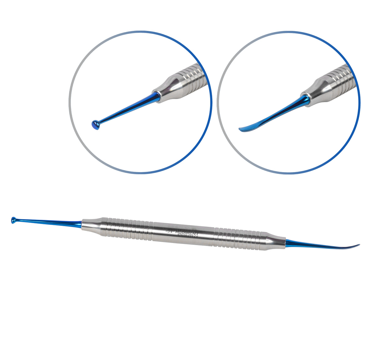 Beaver Intstrument Beavertail Burnisher Blue Titanium Coated – Mediment Instruments