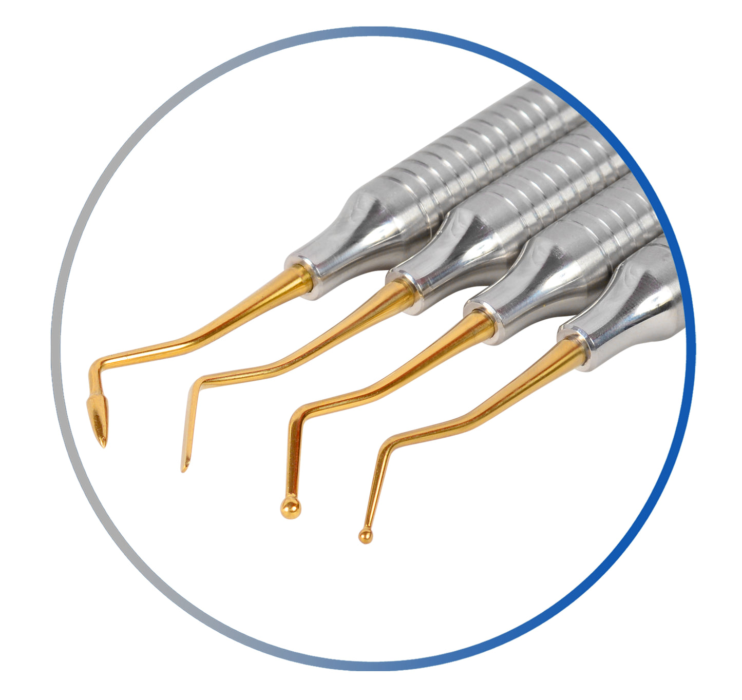 Composite Filling Instrument Set of 4 Hollow Gold