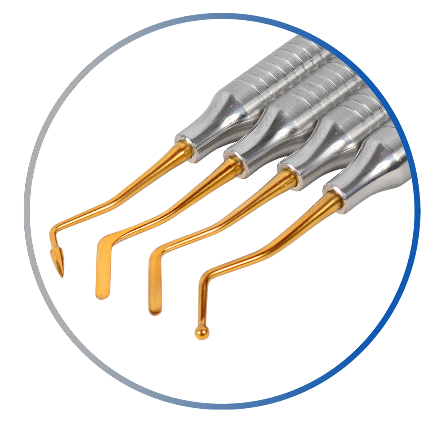 Composite Filling Instrument Set of 4 Hollow Gold